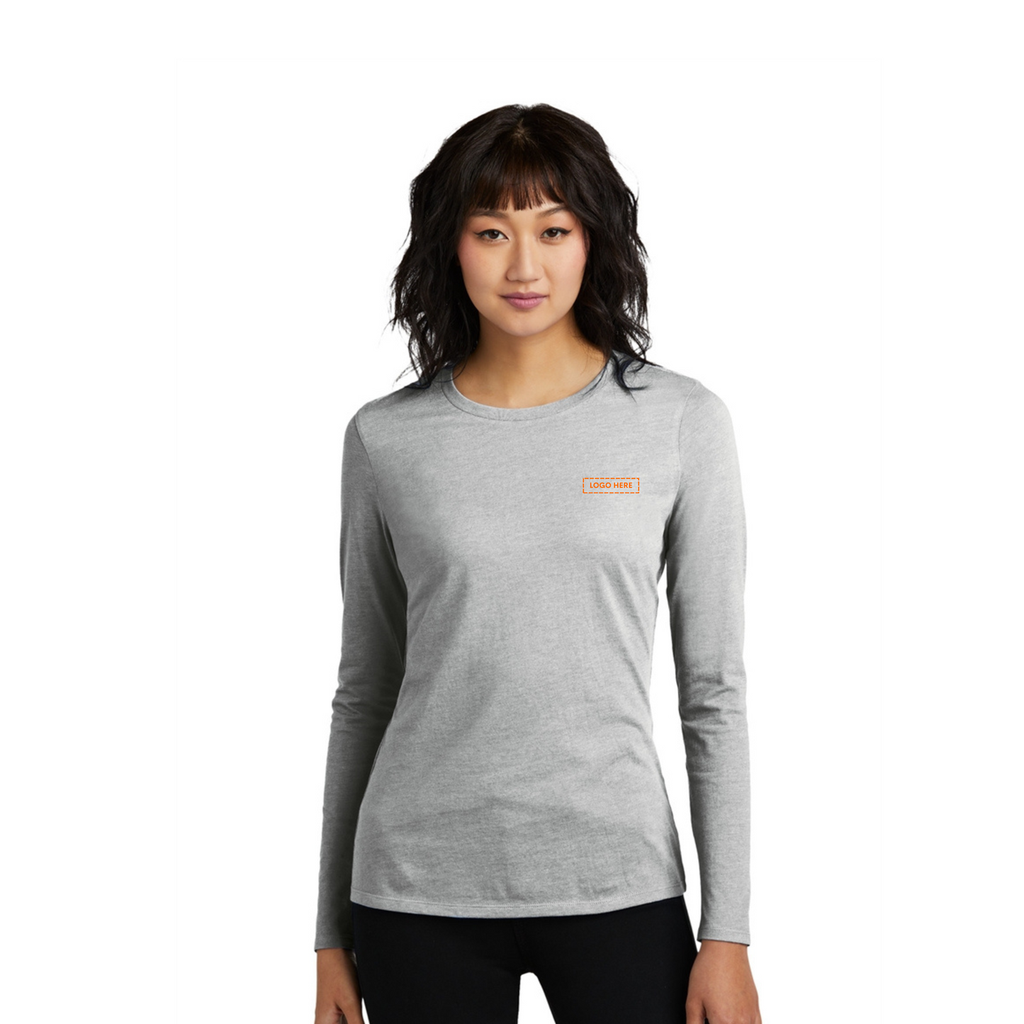 District Women's Perfect Blend CVC Long Sleeve Tee