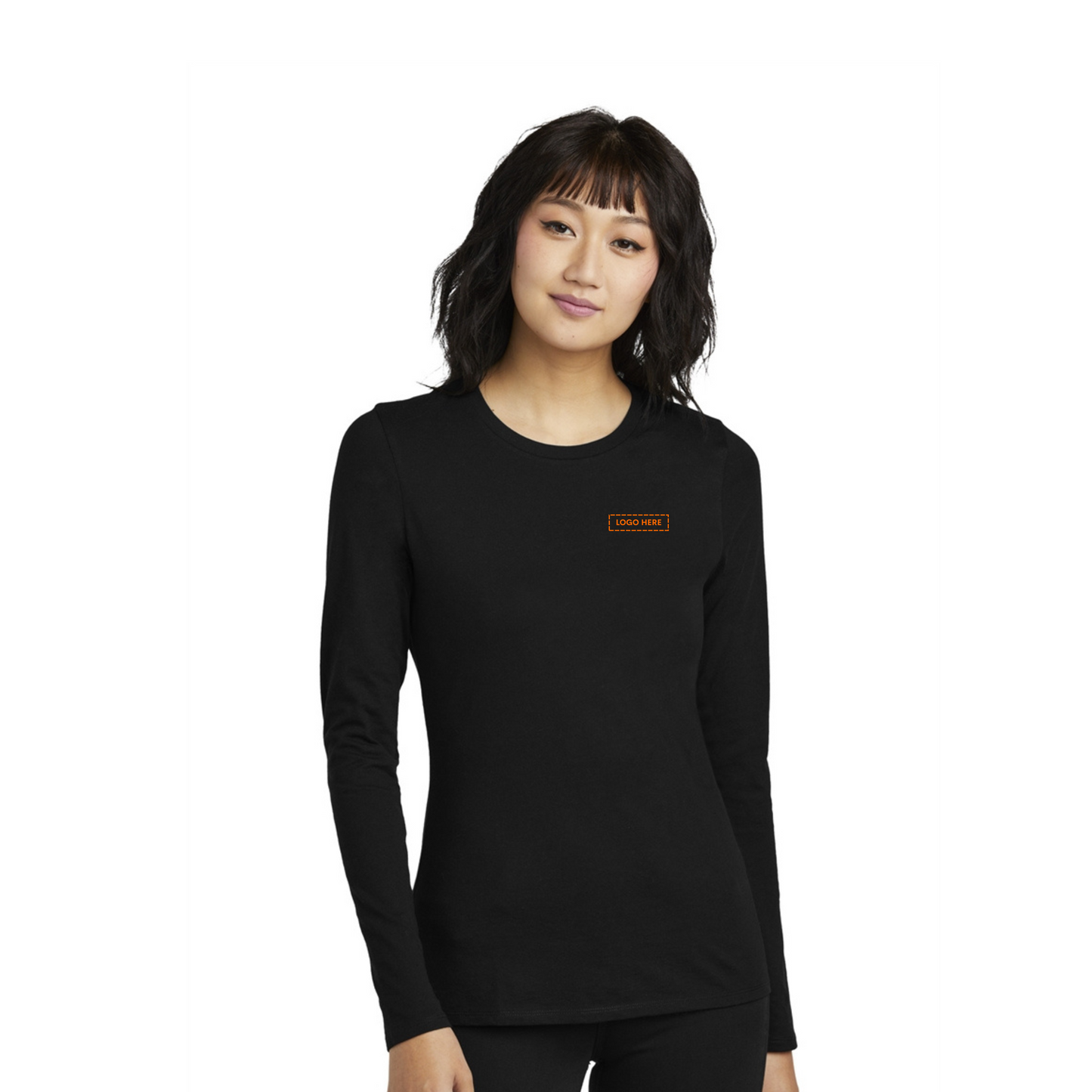 District Women's Perfect Blend CVC Long Sleeve Tee