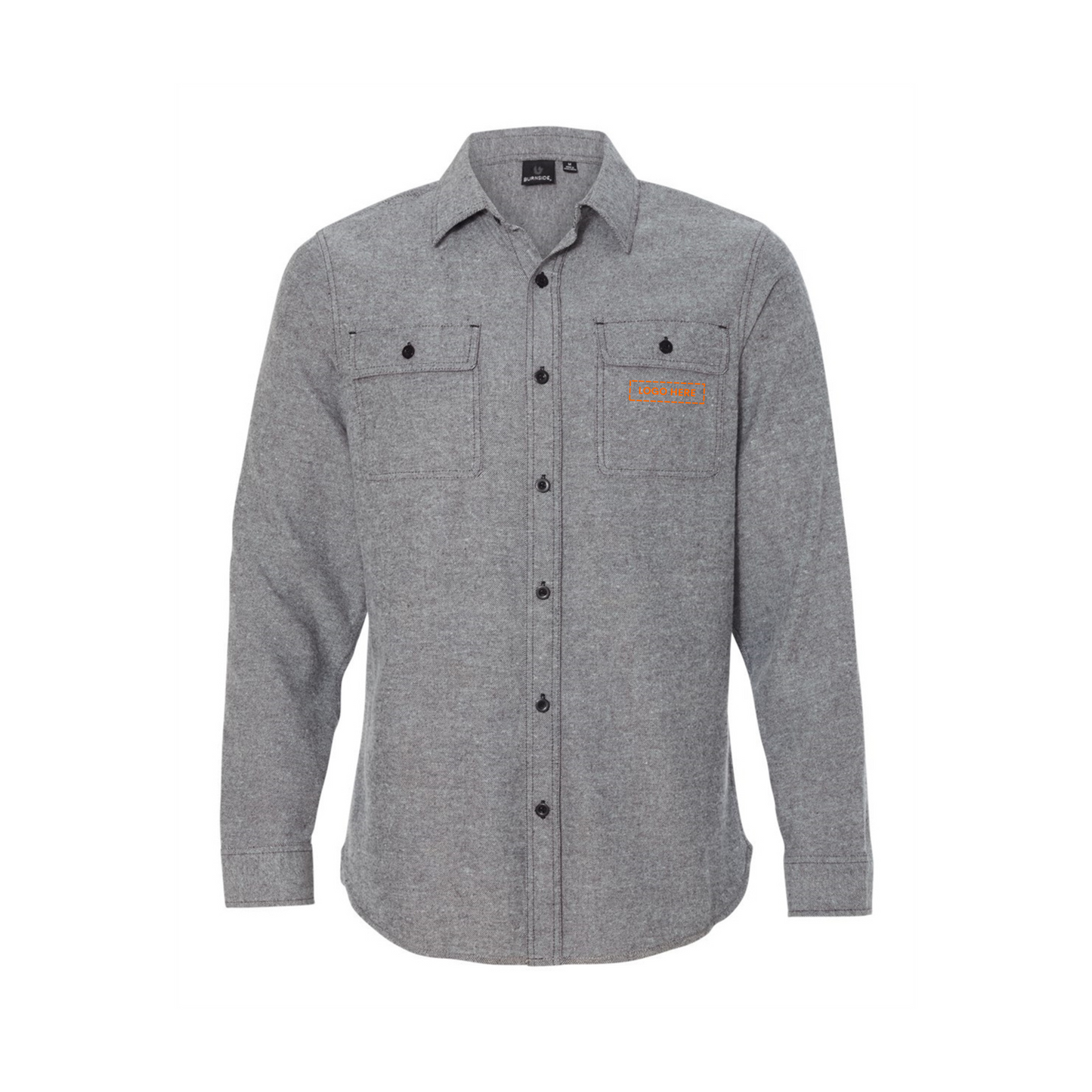 Burnside Solid Long Sleeve Flannel Shirt