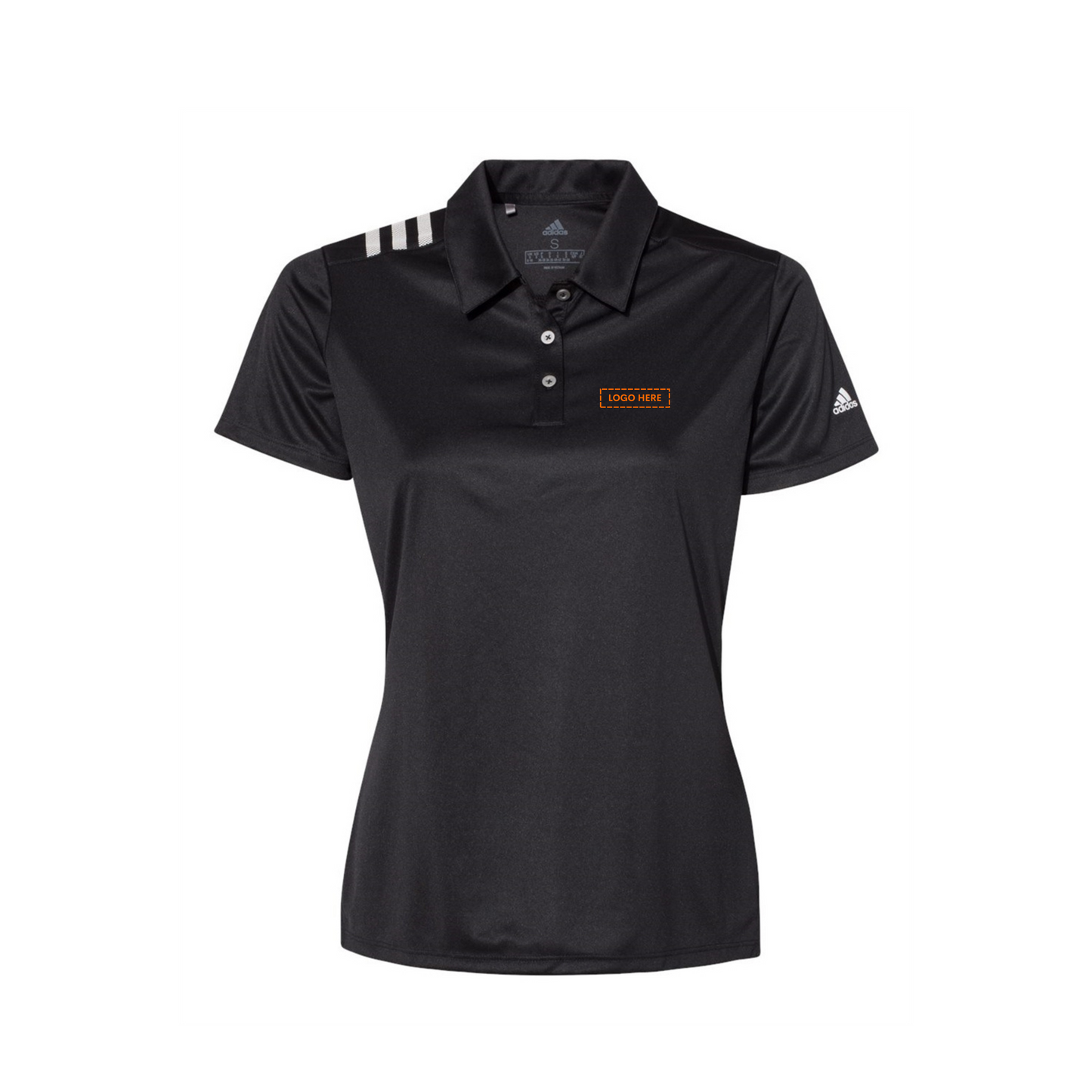 Adidas Women's 3-Stripes Shoulder Polo