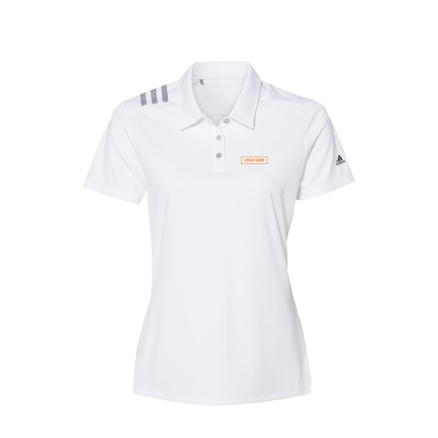 Adidas Women's 3-Stripes Shoulder Polo