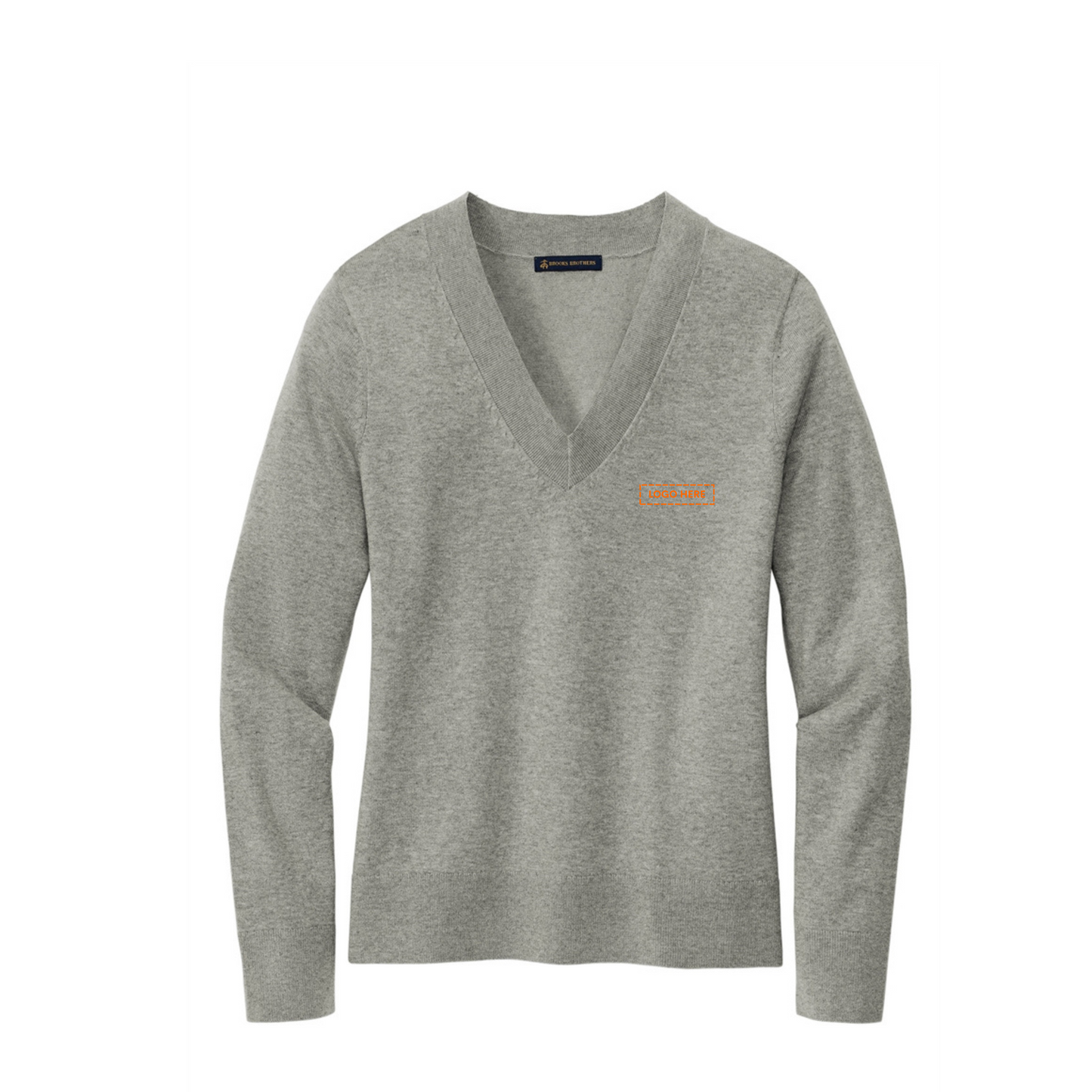 Brooks Brothers Women's Cotton Stretch V-Neck Sweater