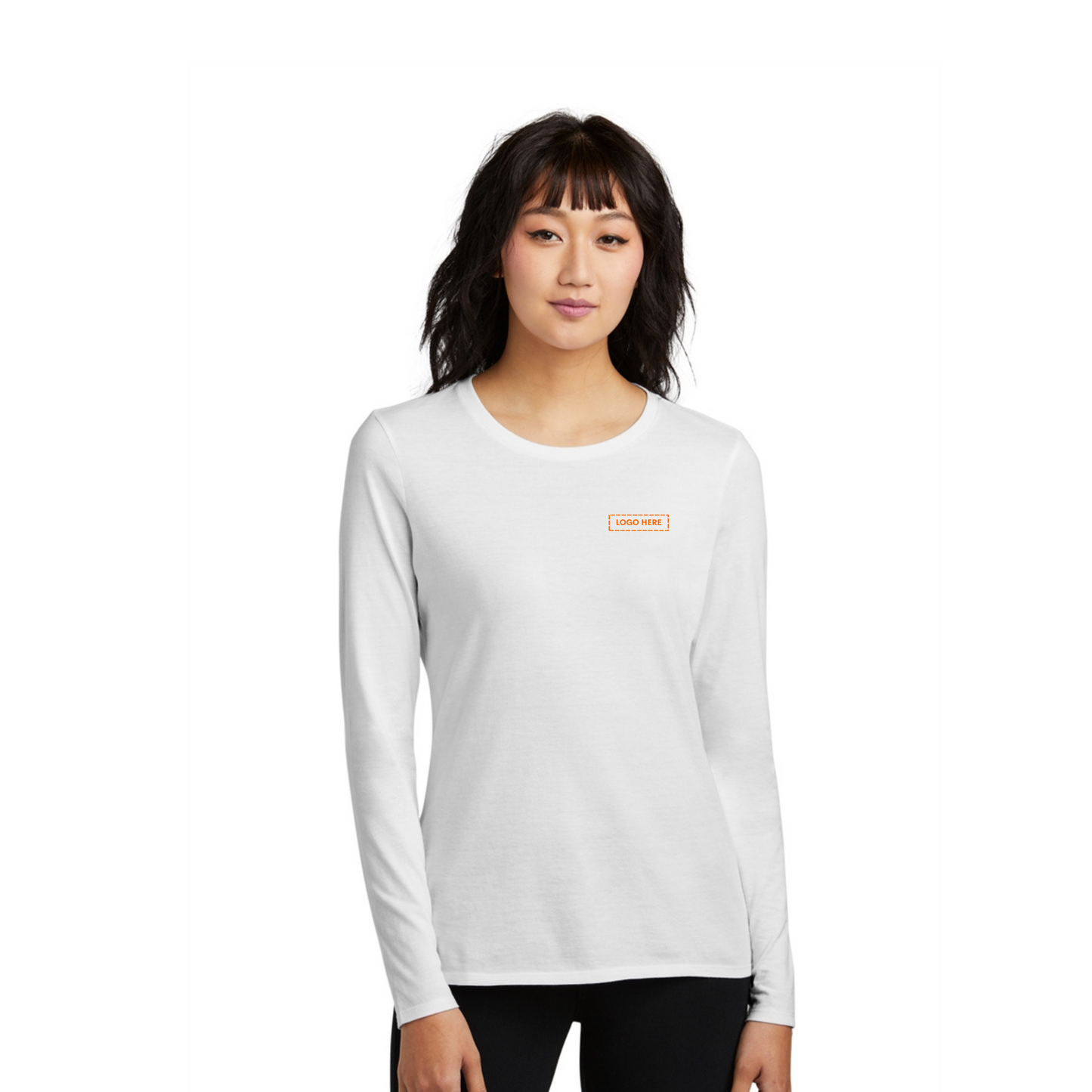 District Women's Perfect Blend CVC Long Sleeve Tee