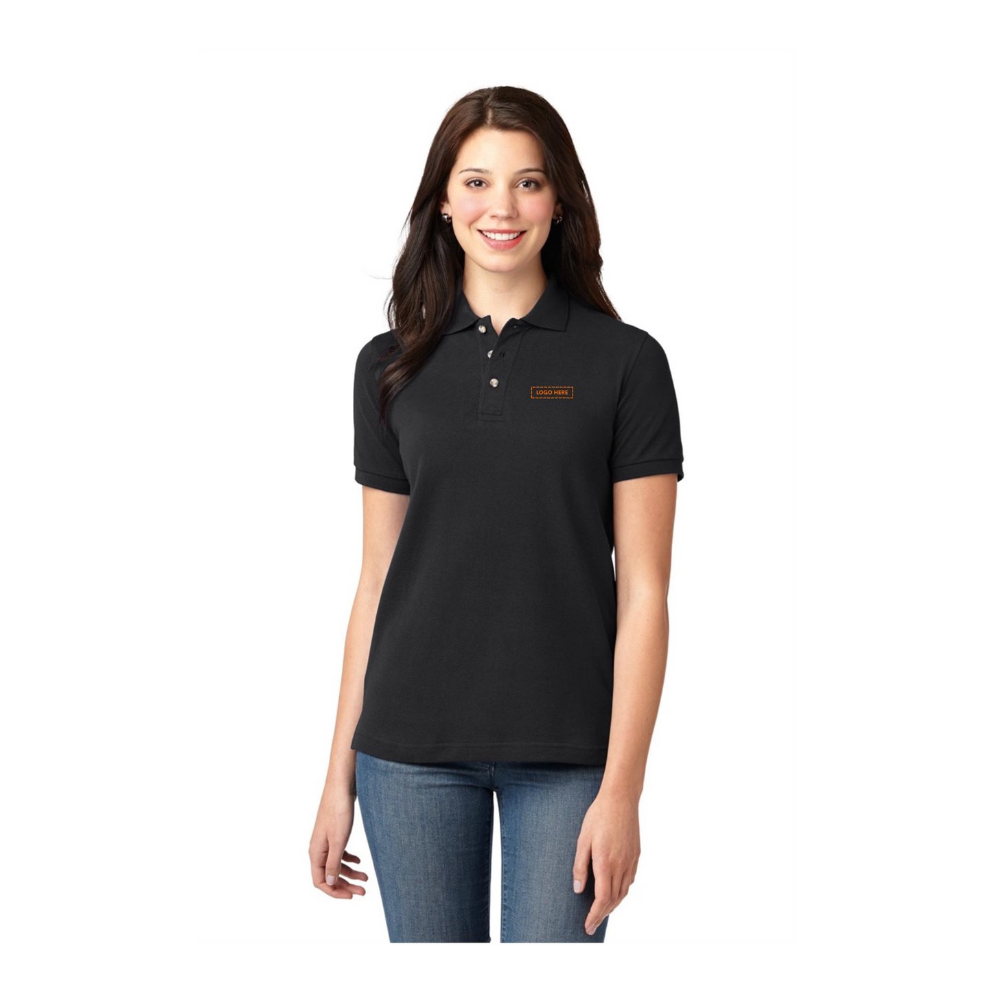 Port Authority Ladies Heavyweight Cotton Pique Polo