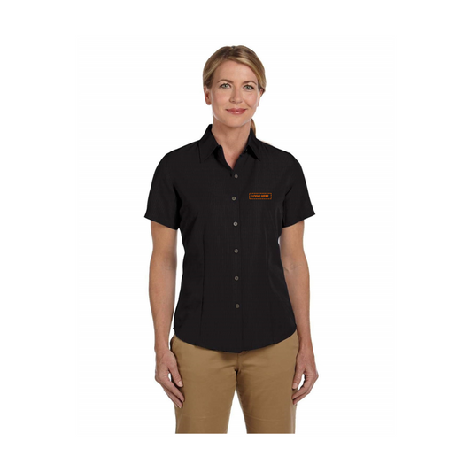 Harriton Ladies' Barbados Textured Camp Shirt